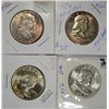 Image 1 : 3  1956 Franklin half $  and a 1954  CHOICE BU est $75-$80