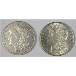 1878 AU58-1880O AU55PL  Morgan $         est $90-$95