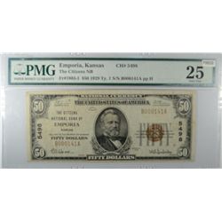 1929 $50 National currency