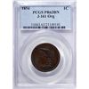 Image 1 : 1854 PATTERN  large penny   J-161 ORG PCGS63BN  est $1500-$1600