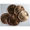 Image 2 : ONE ROLL ( 20 ) ONE OUNCE PIECES OF PURE COPPER