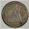 Image 1 : 1844 Seated Liberty dime F/VF VERY SCARCE  DATE