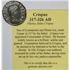 Image 1 : ANCIENT ROMAN COIN ATTRIBUTED TO THE RULE OF CRISPUS CIRCA 317- 326 A.D.