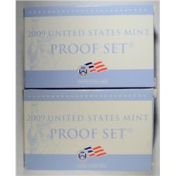 ( 2 ) 2009 UNITED STATES 18 PIECE CLAD PROOF SETS IN NICE ORIGINAL PACKAGING