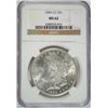 Image 1 : 1884-CC MORGAN DOLLAR NGC MS62