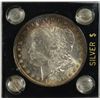 Image 1 : 1896  Morgan $  NICE TONING  MS63  est $60-$65