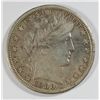 Image 1 : 1900S  Barber half $   VF/XF lite mint made planchet flaws obv    est  $ 75-$80