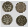 Image 2 : 1853PO-54PO Seated Liberty half dimes  VF  est $100-$110