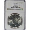Image 1 : 1927 PEACE DOLLAR NGC MS 64 CHERRY!