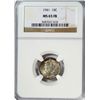Image 1 : 1941 MERCURY DIME NGC MS 65 FB