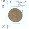 Image 1 : 1937 D Wheat Penny XF *