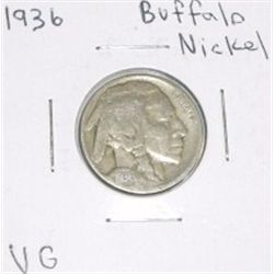 1936 Buffalo Nickel VG