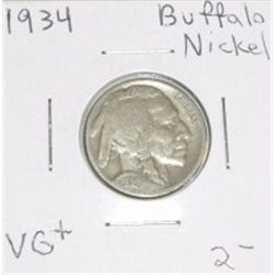 1934 Buffalo Nickel VG+