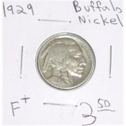 1929 Buffalo Nickel F+ *