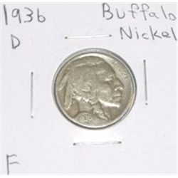 1936 D Buffalo Nickel F *