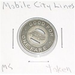 Mobile City Lines transit token