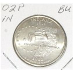 2002 P "Indiana" Quarter  BU  **