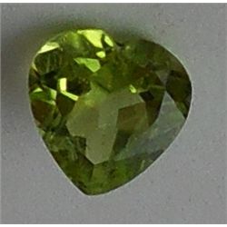 Heart Shaped Peridot .75 carat  *Beautiful Gemstone*