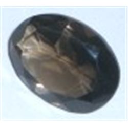 12.00 CARAT SMOKY TOPAZ *MINED IN COLORADO* CUT & FACETED GEMSTONE CAME OUT OF SAFE!!