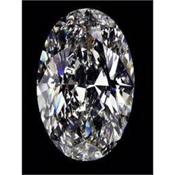 EGL CERT 0.59 CTW OVAL DIAMOND F/SI1