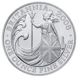 Silver Britannia One Ounce 2008