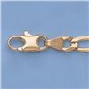 Image 1 : Genuine 16" 14k  Gold-Yellow 5.1mm Figaro Chain 17.3g