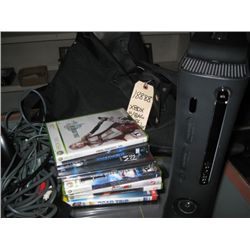 XBOX 360 Black, Has misc. Games And Cords,
