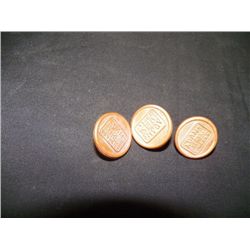 3-Adams Express Company Buttons