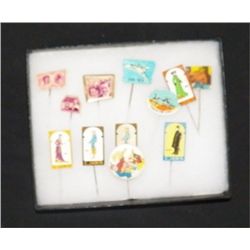 12 Vintage Hat Pins
