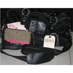 Coach Brand, Womens Large Black Bag,