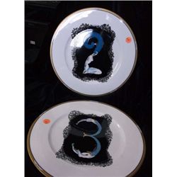 Erte's Numbers Plate 2 & 3 by Mikasa