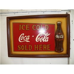 Wood Coca-Cola Sign