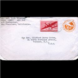 1945 US Airmail Postal Stationary Postal Cover (STM-002120)