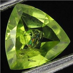 0.65ct Green Peridot Trillion (GEM-041274)