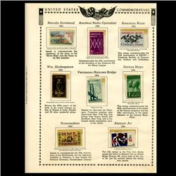1964 US Stamp Album Page 8pcs (STM-001907)