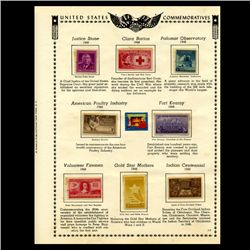 1948 US Stamp Album Page 9pcs (STM-001878)