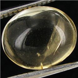 3.8ct Yellow Citrine Cabochon Oval (GEM-042563)