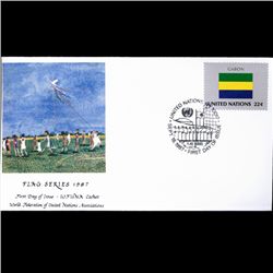 1987 UN First Day Postal Cover (STM-003561)