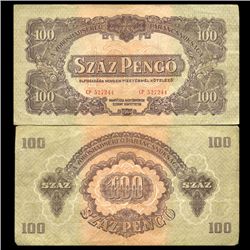 1930 Hungary 100 Pengo Note Hi Grade Scarce (CUR-005646)