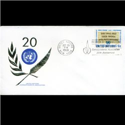 1968 UN First Day Postal Cover (STM-002689)