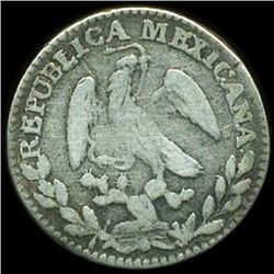 1860 Mexico Zatacecas 1R VF (COI-009973)