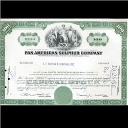 1960s Pan Am Stock Certificate Scarce (CUR-006409)