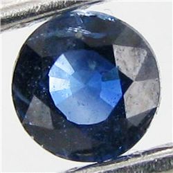 0.2ct Blue Natural Sapphire Round (GEM-049888)