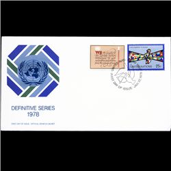 1978 UN First Day Postal Cover Pair (STM-003712)