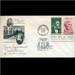 1959 US First Day Pair Postal Cover (STM-002277)