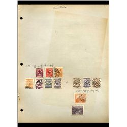 1925 Austria Hand Made Stamp Album Page 12pcs (STM-000136)
