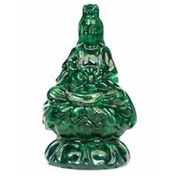 500ct Kwan Yin Statue Green Sapphire (GEM-017519)