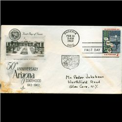 1962 US First Day Postal Cover (STM-002411)