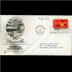 1964 UN First Day Postal Cover (STM-002463)