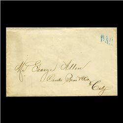 1840s Stampless Cover SCARCE (STM-002030)